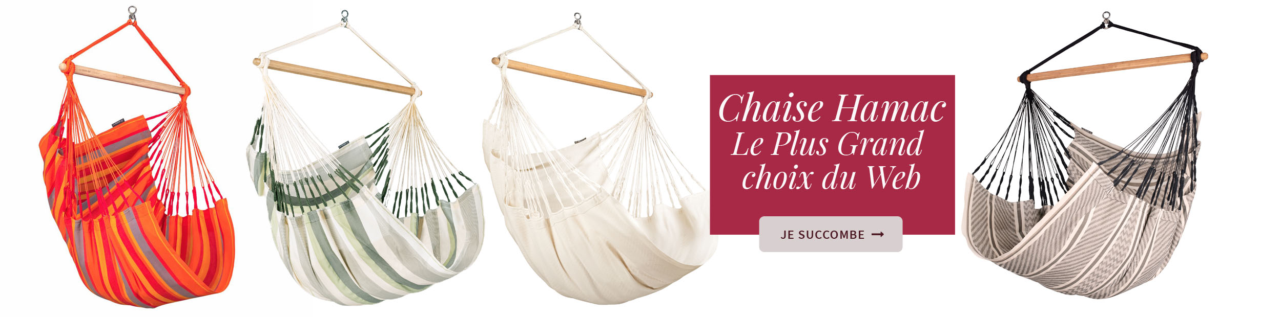 Chaise-Hamac le plus grand choix du Web