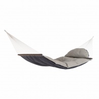 AMAZONAS-Hamac � barres FAT Hammock r�versible Taupe ou Anthracite 365x146