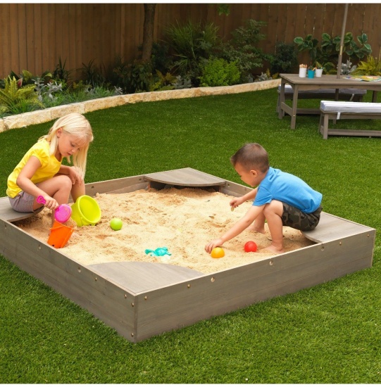 KIDKRAFT - Bac  Sable de Jardin - Gris