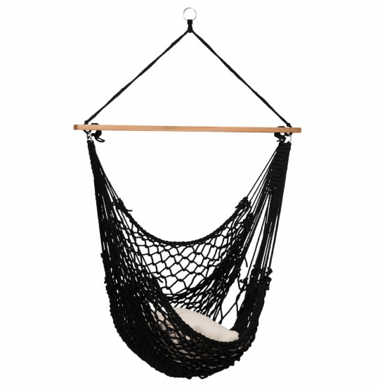 TROPILEX - Chaise Hamac Filet Rope Black