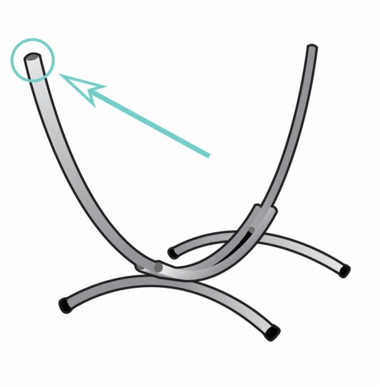 TROPILEX - Pice de remplacement embout pour support Arc et Elegance