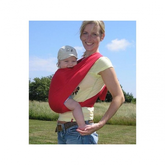 AMAZONAS - Echarpe Porte bb sans noeud Carry Baby Rouge