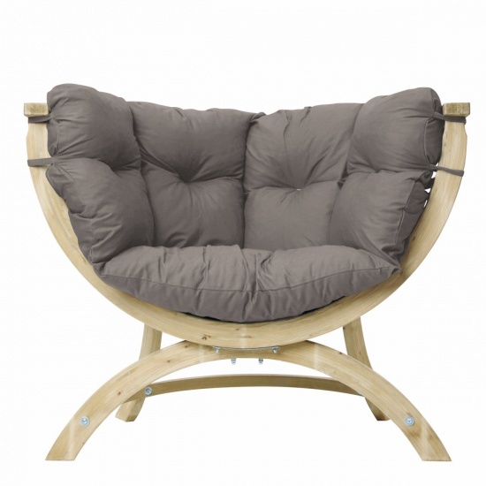 AMAZONAS - Banc SIENA simple taupe weatherproof