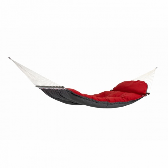 AMAZONAS - Hamac  barres FAT Hammock rversible Rouge ou Anthracite 365x146