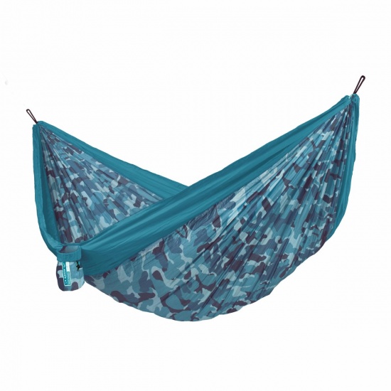 LA SIESTA - Colibri 3.0 Hamac Voyage Double avec fixations Camo River