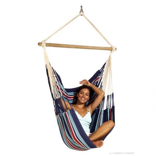 LA SIESTA - Hamac Chaise Nacelle Currambera Bleu