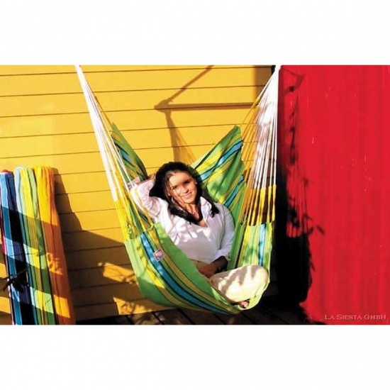LA SIESTA - Hamac Chaise Nacelle Currambera Verte