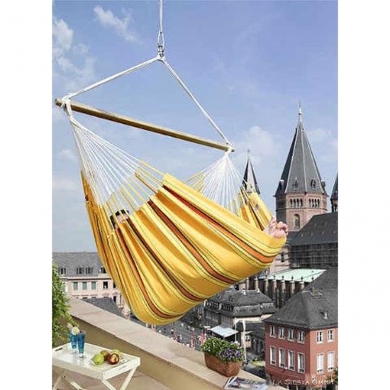 LA SIESTA - Hamac chaise Lounger Currambera Orange