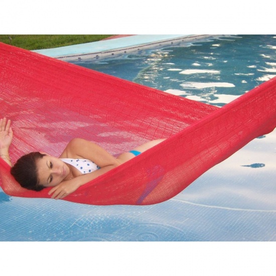CARIBE - Hamac filet Double Nylon Rouge 200x200