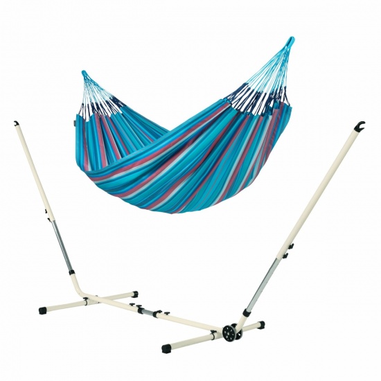 Hamac  double Brisa Sea Wave  (Outdoor) + Support pour Hamacs MEDITERRANEO