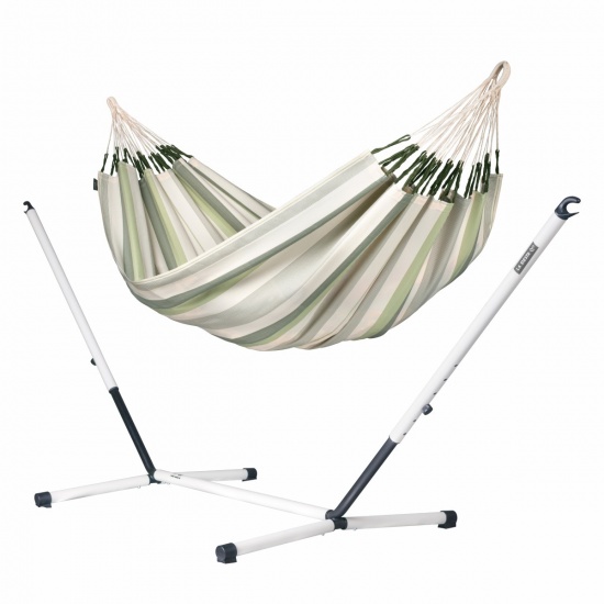 LA SIESTA - Hamac  Familial  Brisa Cedar (Outdoor) + Support pour Hamacs Familiaux NAUTICO