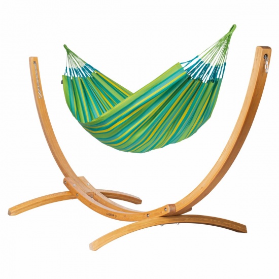 LA SIESTA - PACK Hamac  Familial  Brisa Lime (Outdoor) + Support Familial ELIPSO