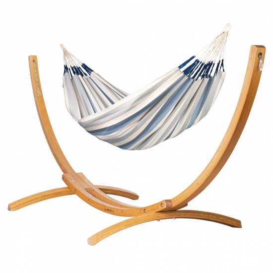 LA SIESTA - PACK Hamac  Familial  Brisa Sea Salt (Outdoor) + Support Familial ELIPSO