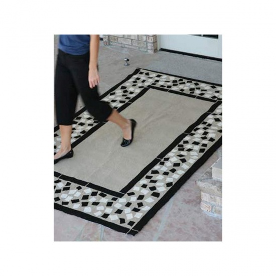 SAWGRASS MILLS - Tapis d'ext�rieur Mosaic Marron et beige 240-300