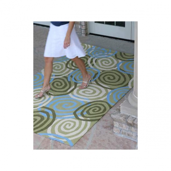 Tapis d'ext�rieur Sawgrass Mills Blue-Green Pogo 150-240