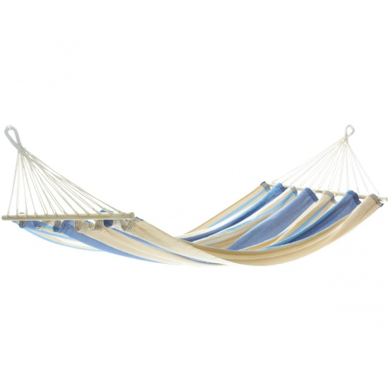 JOBEK - Hamac � barres Miss Brasil beige et bleu 300x140