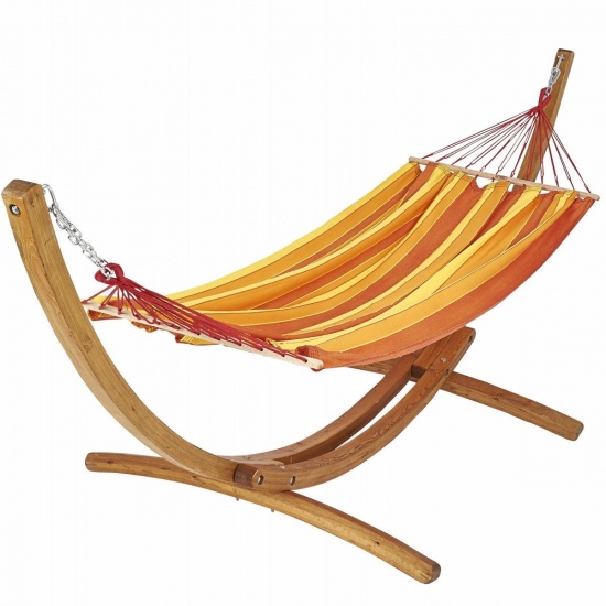 JOBEK - Set SEKOIA support bois ARC 320 + hamac a barres simple Sunny