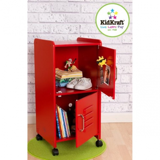 KIDKRAFT - Armoire pour chambre enfant taille moyenne ROUGE