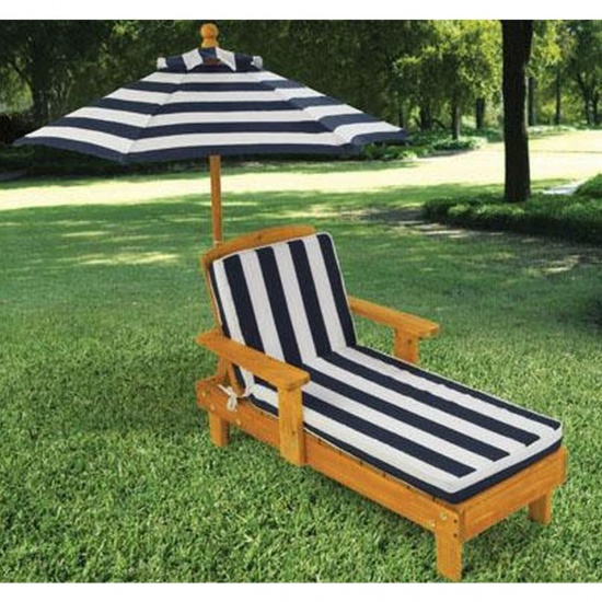 KIDKRAFT - Chaise longue enfant avec parasol