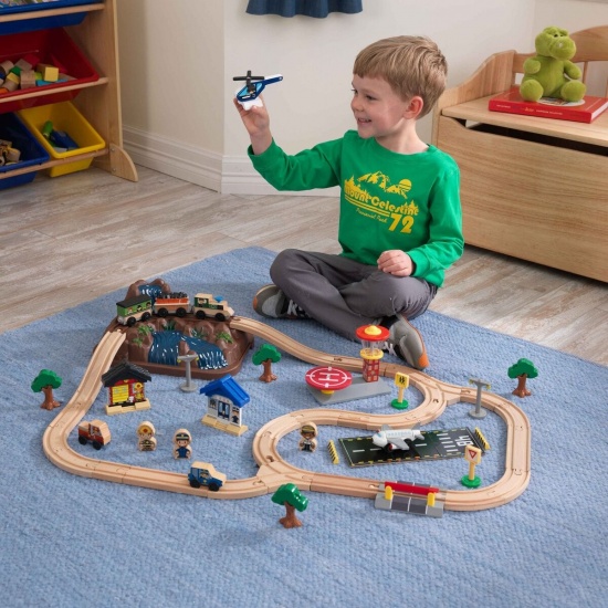 KIDKRAFT - Circuit de Train Bucket Top