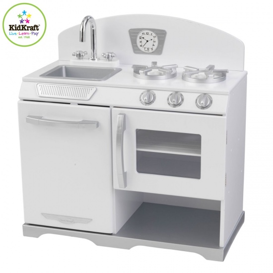 KIDKRAFT - Cuisine enfant BLANC RETRO