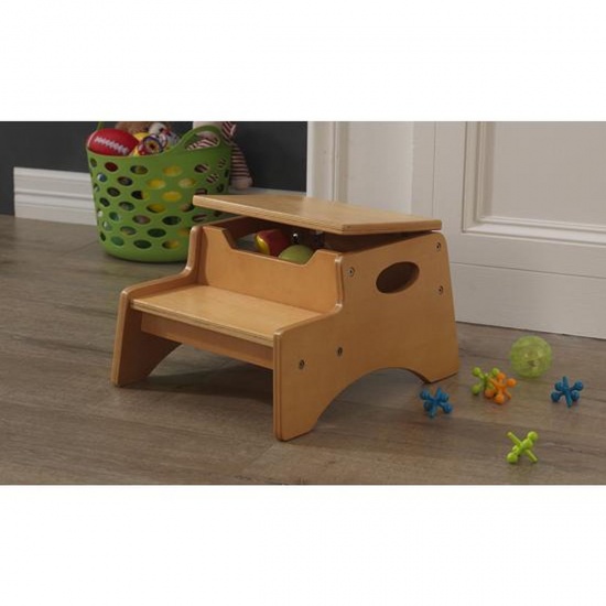 KIDKRAFT - Escabeau  rangement Naturel