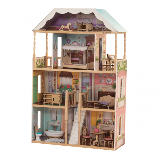 KIDKRAFT - Maison de poupe Charlotte montage rapide EZ Kraft Assembly