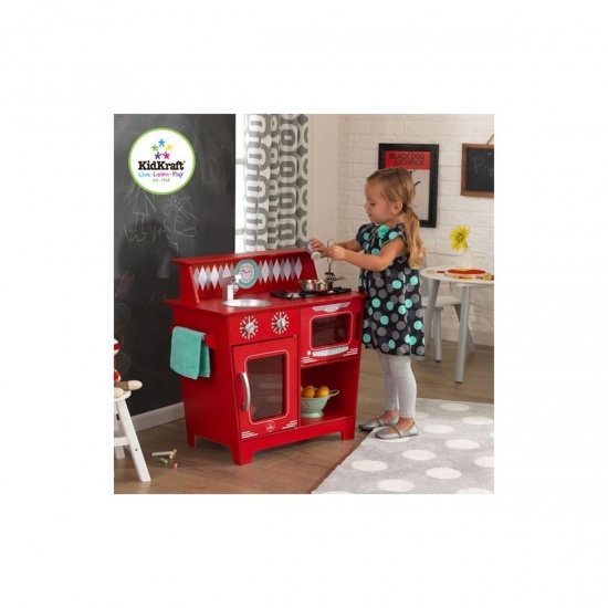 KIDKRAFT - Petite cuisine Classique enfant ROUGE