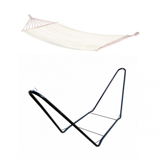 LA SIESTA - CHILLOUNGE Beach Pack hamac � barre Simple avec Support en acier