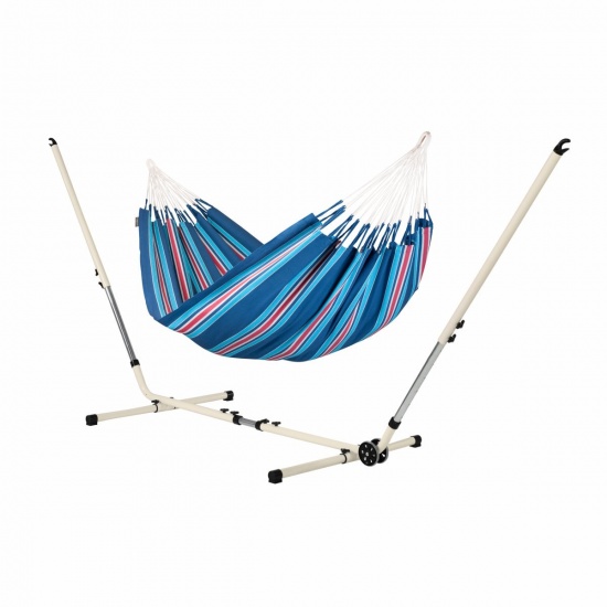 LA SIESTA - Currambera Blueberry - Hamac   double avec support rglable MEDITERRANEO