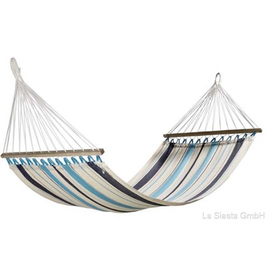 LA SIESTA - Hamac � barre CARIBENA bleu 330x110