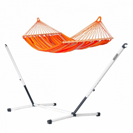 LA SIESTA - Hamac  barre Double Alisio Toucan (Outdoor) + support Double Nautico