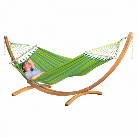 La Siesta - Pack Maera Simple avec Hamac  barres Alisio (Outdoor) Lime