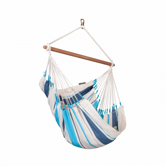 LA SIESTA - Hamac chaise CARIBENA bleu
