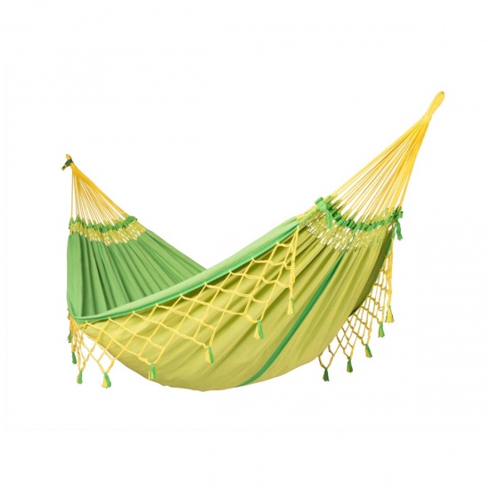 LA SIESTA - Hamac Double en coton bio Copa canarinha 350x160