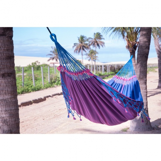 LA SIESTA - Hamac Double en coton bio Copa samurai blue 350x160