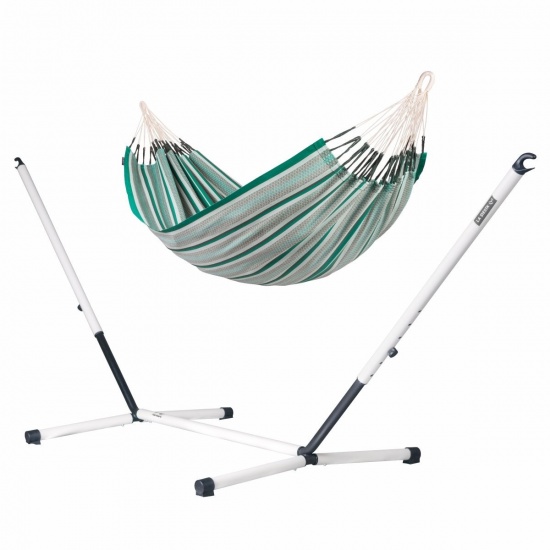 La Siesta - Pack Nautico Double avec Hamac Modesta (Coton Bio) Vert Agave