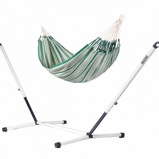 La Siesta - Pack Nautico Familial avec Hamac Modesta (Coton Bio) Vert Agave