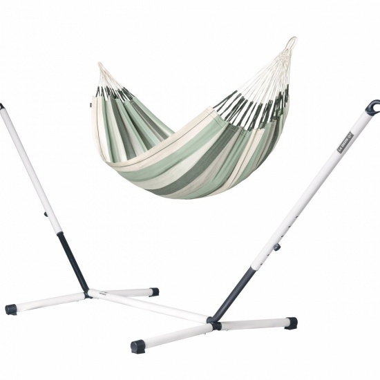 La Siesta - Pack Nautico Familial avec Hamac Modesta (Coton Bio) Vert Olive