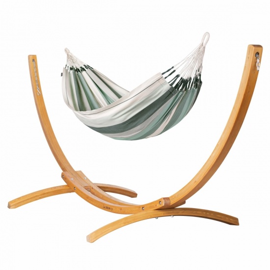 La Siesta - Pack Maera Simple avec Hamac Modesta (Coton Bio) Vert Olive