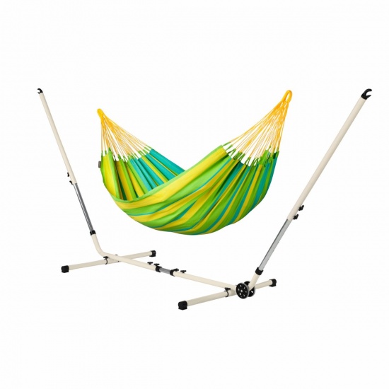 LA SIESTA - Sonrisa Lime - Hamac   simple avec support rglable MEDITERRANEO