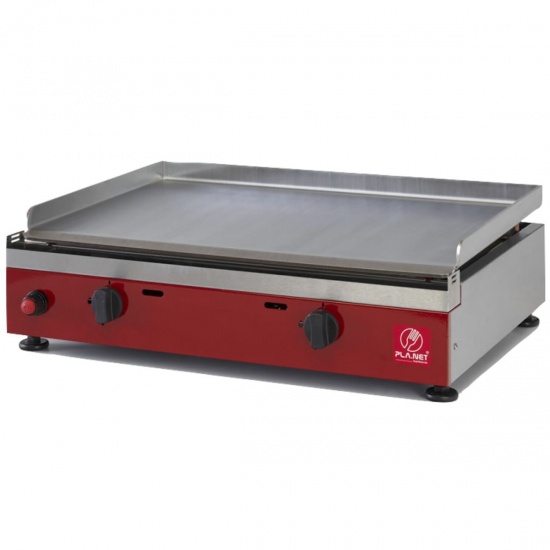 PLA.NET - Plancha COULEURS 60 - Rouge - Plaque lisse