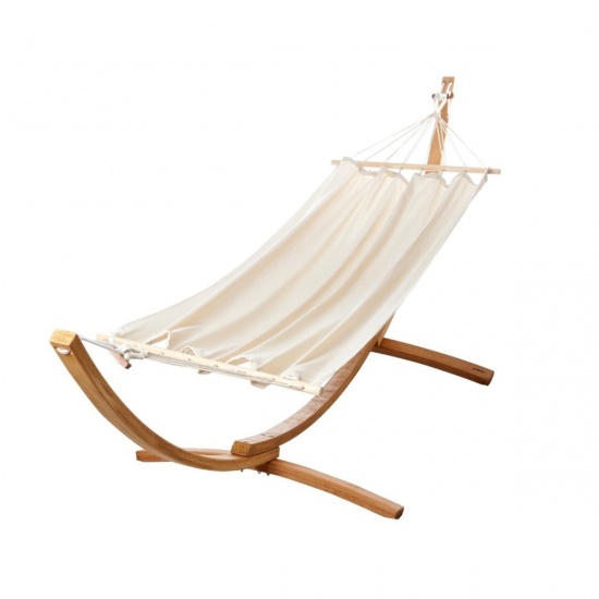 JOBEK - Set hamac Vacances Bio Hamac � barres et support bois 320