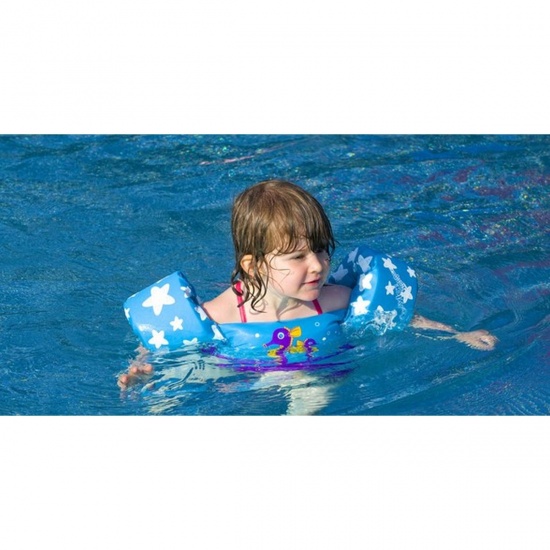 SEVYLOR - Boue enfant Puddle Jumper Deluxe bleue hippocampe