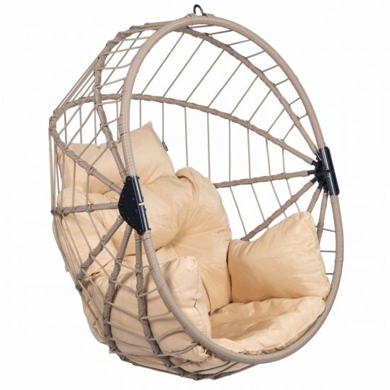 TROPILEX - Hamac Chaise en rotin Egg Luxe Taupe