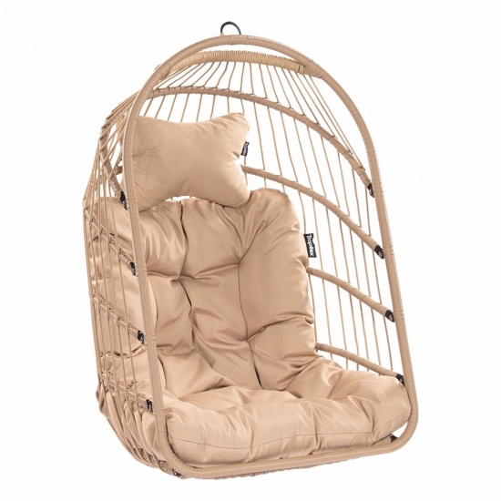 TROPILEX - Hamac Chaise en rotin Egg Taupe