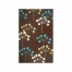 SAWGRASS MILLS - Tapis d'ext�rieur Juneberry Chocolat et turquoise 240-300