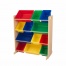 KIDKRAFT - Meuble avec 12 bacs de rangement couleurs Vives