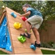 KIDKRAFT - Cachette et Pente d'Escalade Structure Triangulaire