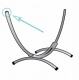 TROPILEX - Pice de remplacement embout pour support Arc et Elegance